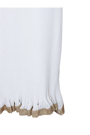 Abito lungo in maglia a coste bianco ALBERTA FERRETTI | A048901032002